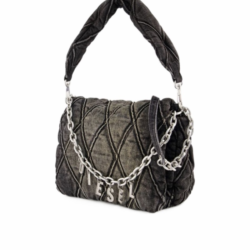 Diesel 女士 徽標單肩包均碼碼常規、27cm*11cm*20cm-2