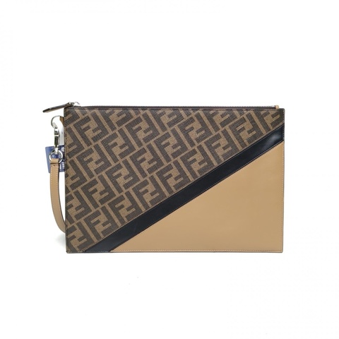 FENDI 拼色牛皮手包