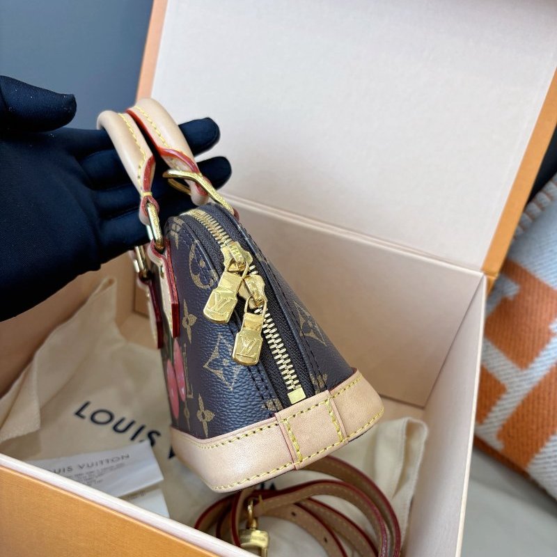 芯片款 路易威登/Louis Vuitton 村上隆聯名限量櫻桃Nano Alma貝殼包-2