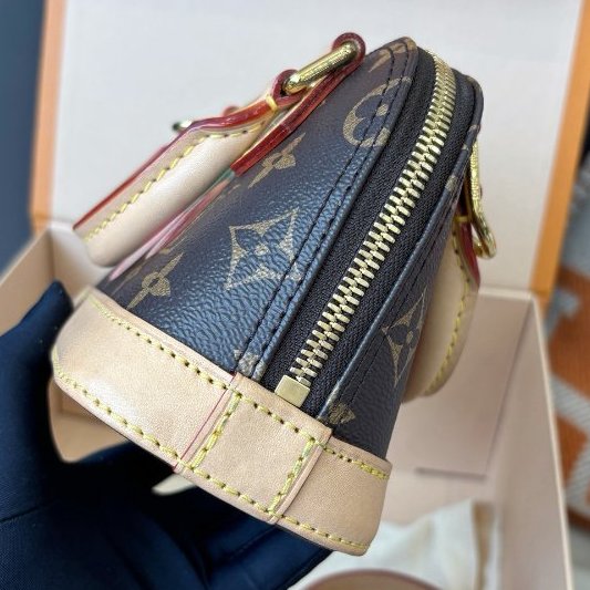 芯片款 路易威登/Louis Vuitton 村上隆聯名限量櫻桃Nano Alma貝殼包-3
