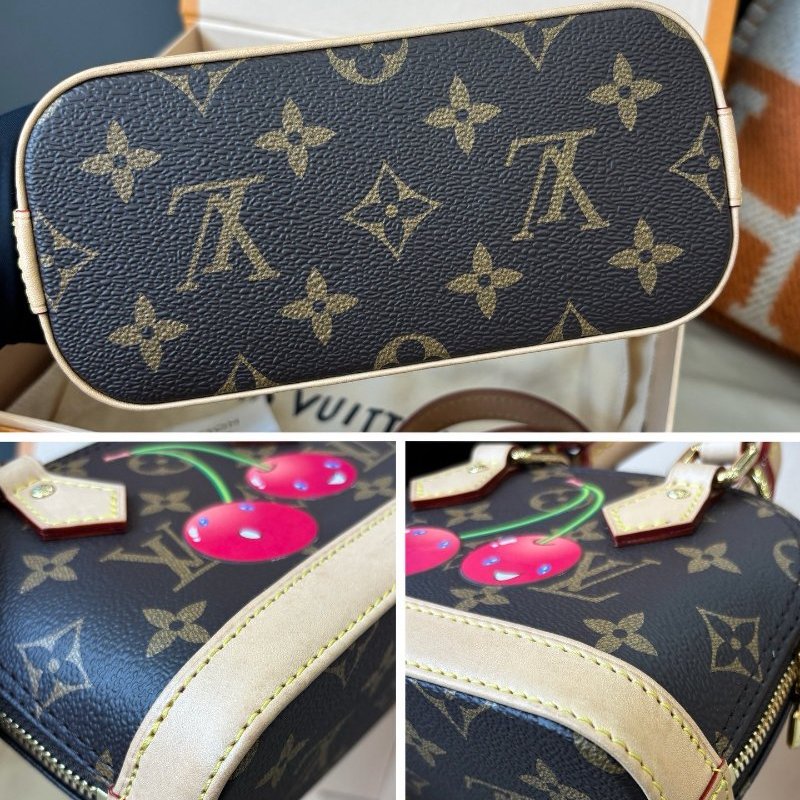 芯片款 路易威登/Louis Vuitton 村上隆聯名限量櫻桃Nano Alma貝殼包-4