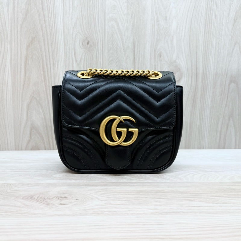 GUCCI🖤黑金Mormont方形肩背包739682-1