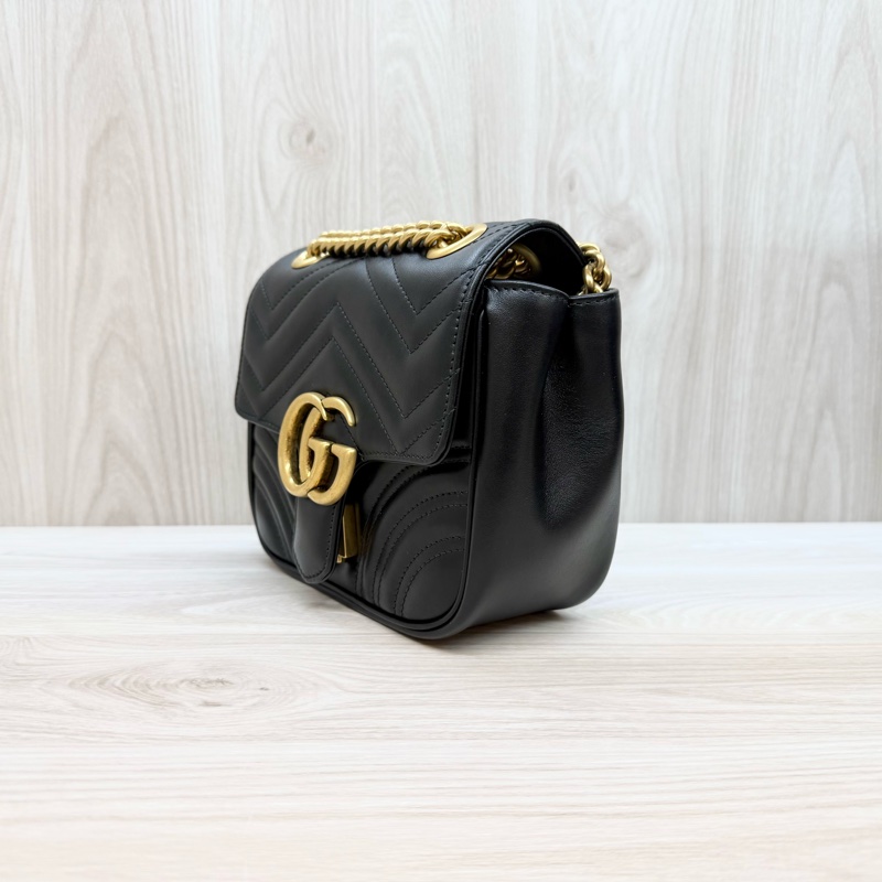 GUCCI🖤黑金Mormont方形肩背包739682-3