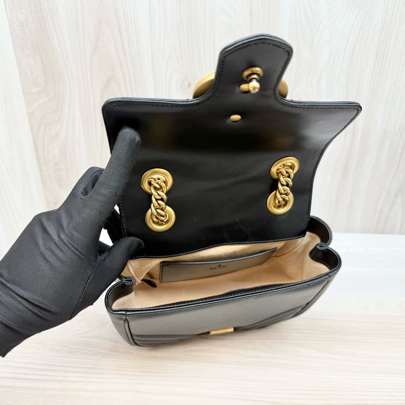 GUCCI🖤黑金Mormont方形肩背包739682-6