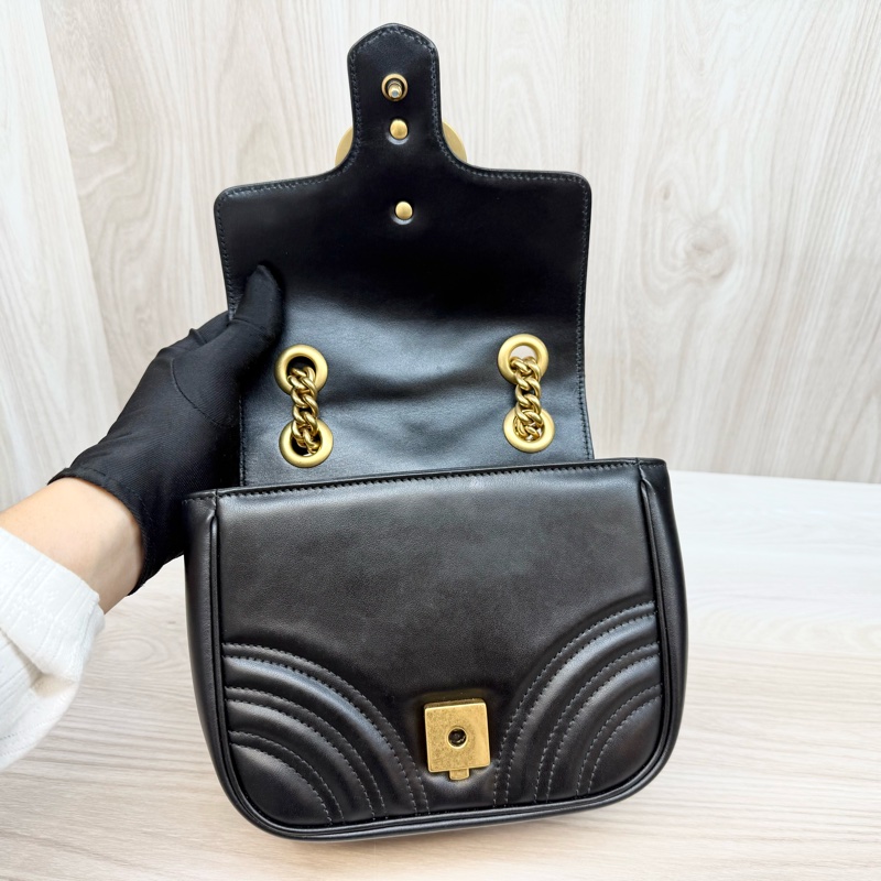 GUCCI🖤黑金Mormont方形肩背包739682-7