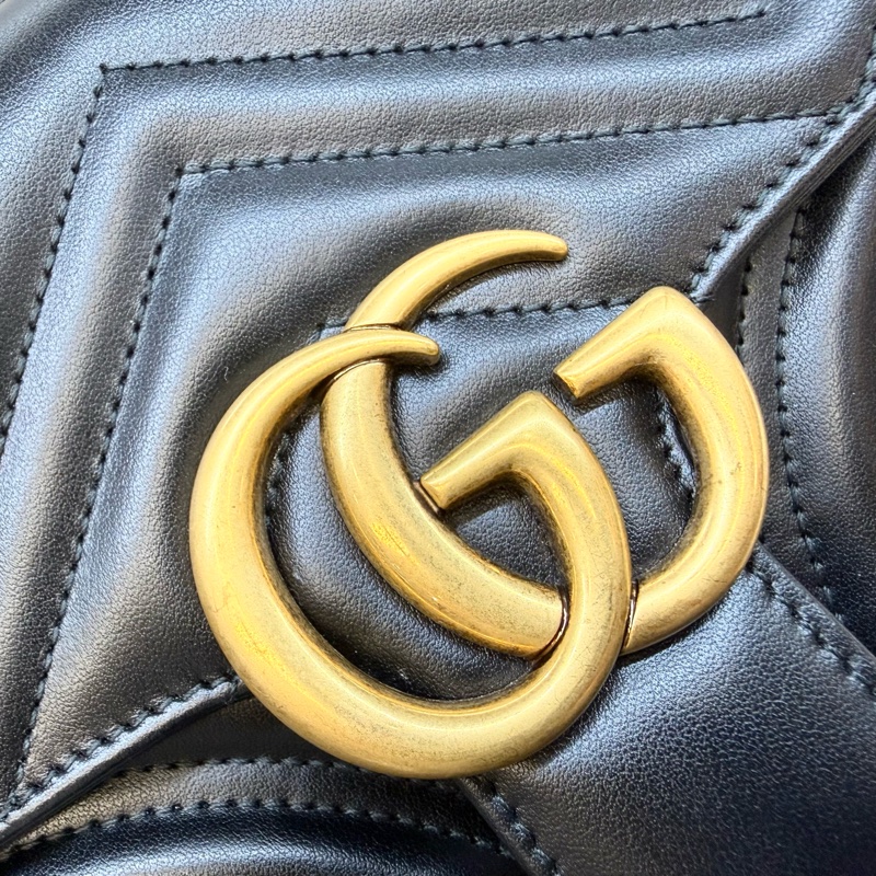 GUCCI🖤黑金Mormont方形肩背包739682-12