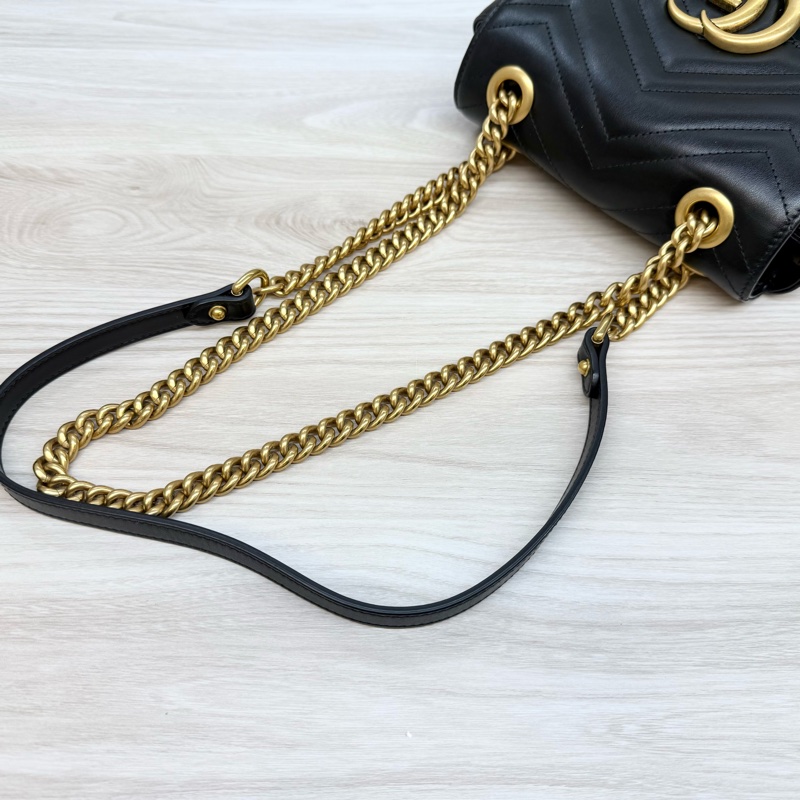 GUCCI🖤黑金Mormont方形肩背包739682-13