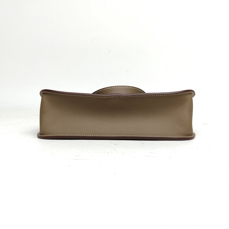 HERMES HalzanMINI22大象灰Swift皮W刻金扣-3