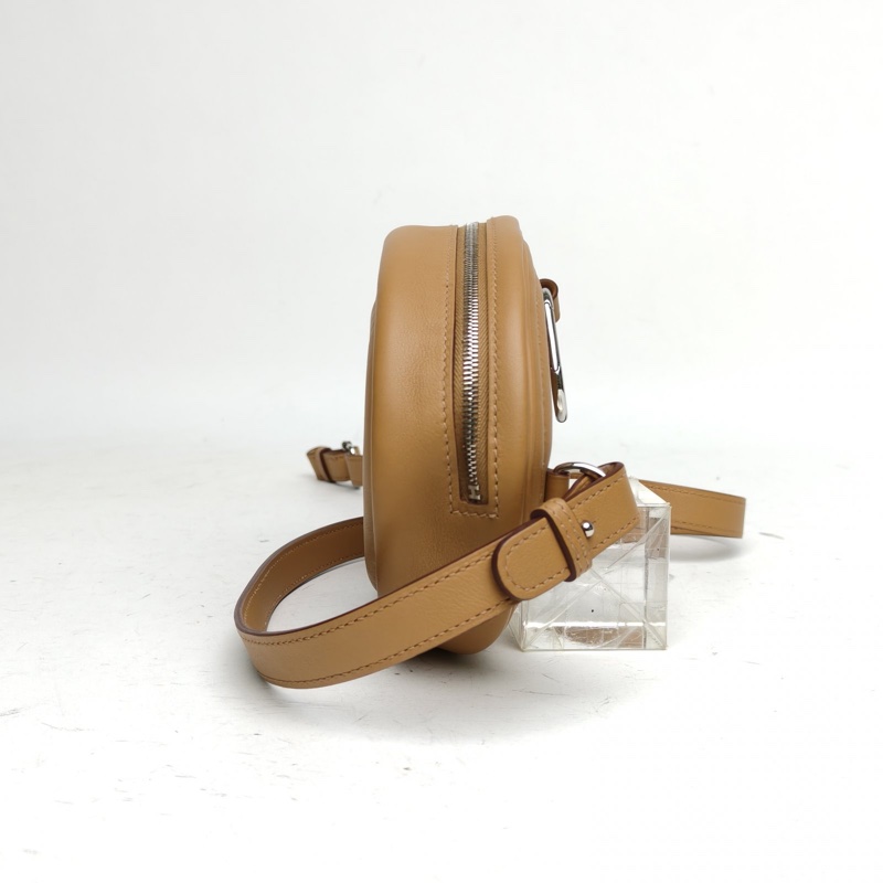 HERMES Roulis豬鼻子intheloop腰包新餅乾色拼栗子色Swift皮U刻-1