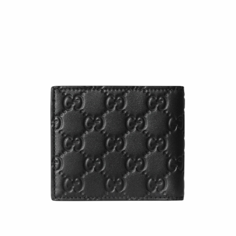 Gucci 男士 GG Emblem 雙折錢包均碼碼11cm*9cm-4
