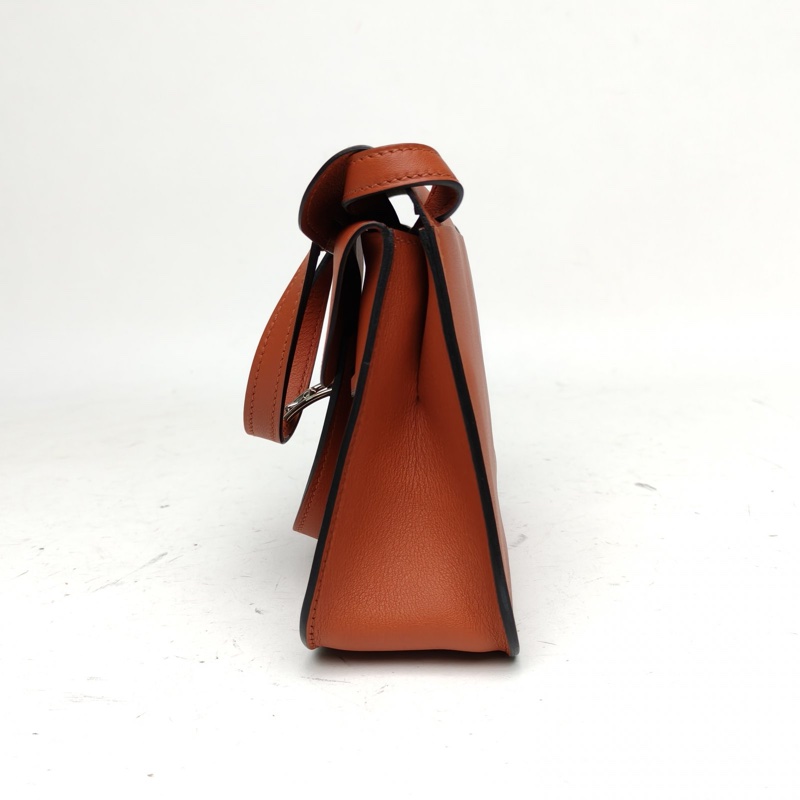 HERMES HalzanMINI22古銅色Swift皮A刻銀扣-1