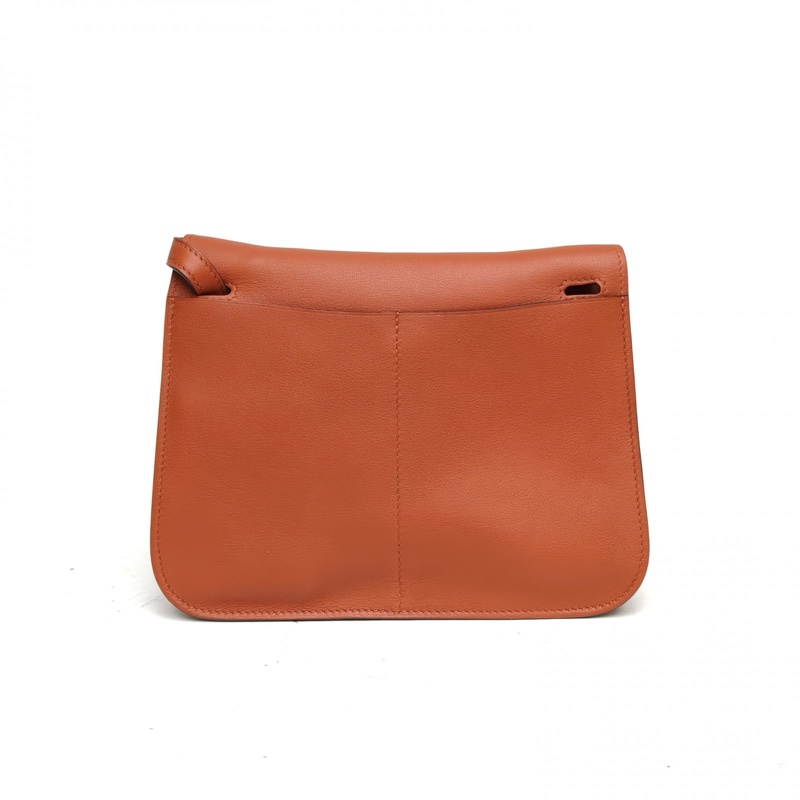 HERMES HalzanMINI22古銅色Swift皮A刻銀扣-2