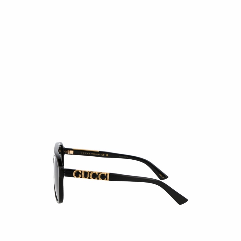 Gucci 男女同款 徽標太陽鏡58碼橋寬: 1.7cm; 鏡腿長: 14cm; 鏡片直徑: 5.8cm-3