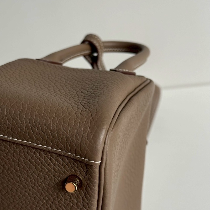 99新🆕 Hermès 愛馬仕 Mini Lindy 大象灰金釦一代-12