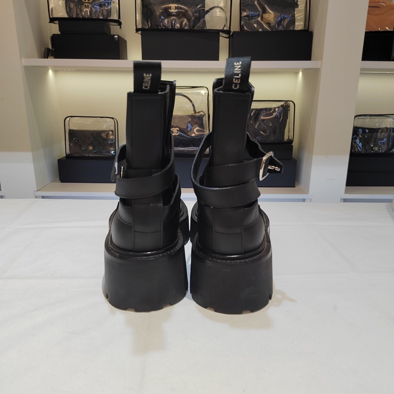 Celine賽琳calfskin馬丁靴-1