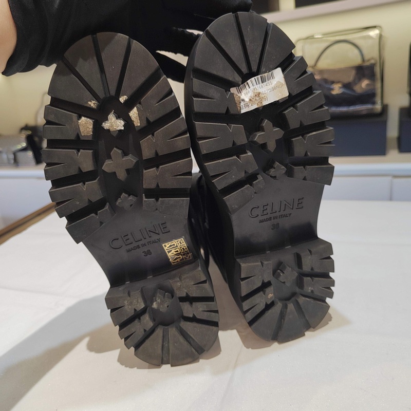 Celine賽琳calfskin馬丁靴-5