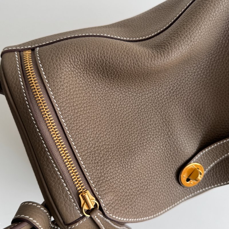 99新🆕 Hermès 愛馬仕 Lindy 30 大象灰金釦-8