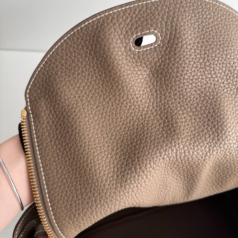 99新🆕 Hermès 愛馬仕 Lindy 30 大象灰金釦-9