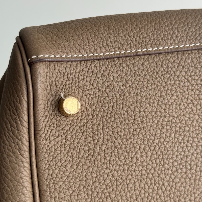 99新🆕 Hermès 愛馬仕 Lindy 30 大象灰金釦-11