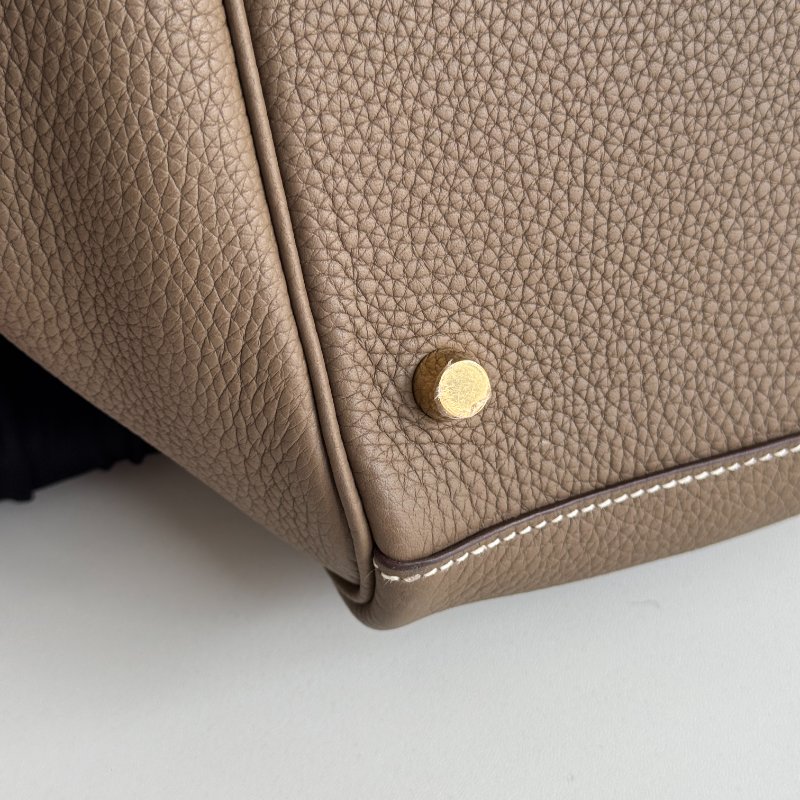 99新🆕 Hermès 愛馬仕 Lindy 30 大象灰金釦-13