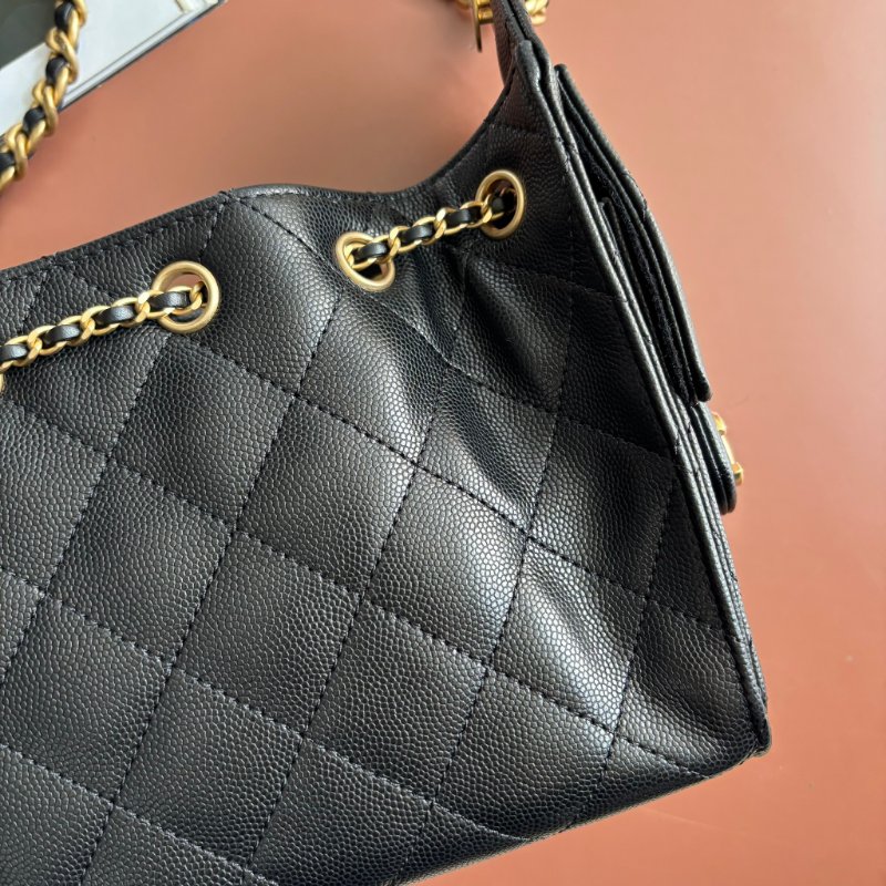 ::CHANEL:: 25 迷你包 AS5631 黑荔枝金釦25包 MINI HOBO 無附屬品 2025/26 Cruise-5