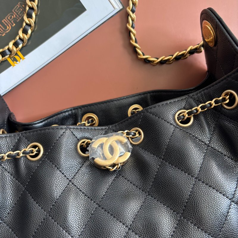 ::CHANEL:: 25 迷你包 AS5631 黑荔枝金釦25包 MINI HOBO 無附屬品 2025/26 Cruise-7
