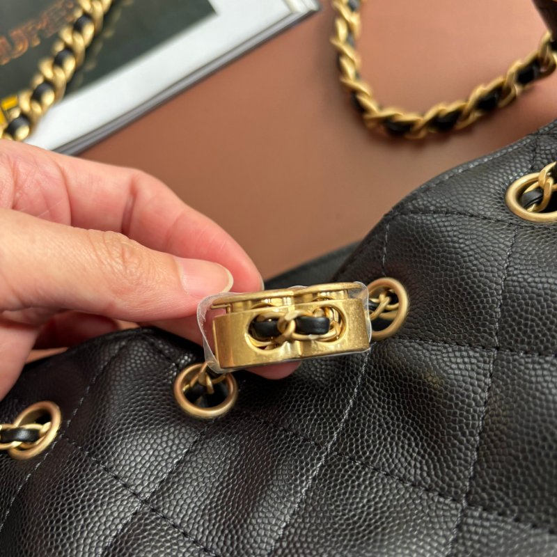 ::CHANEL:: 25 迷你包 AS5631 黑荔枝金釦25包 MINI HOBO 無附屬品 2025/26 Cruise-13