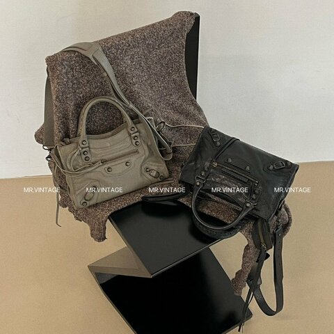 🏷Balenciaga 迷你機車包(黑銅)