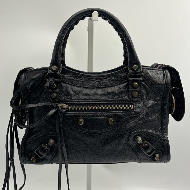 🏷Balenciaga 迷你機車包(黑銅)-3