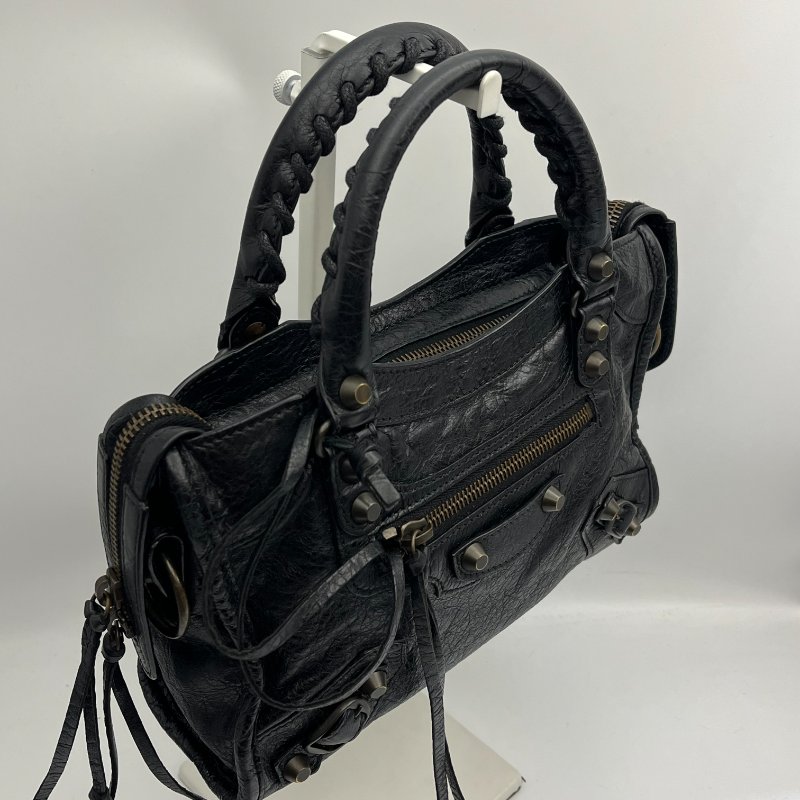 🏷Balenciaga 迷你機車包(黑銅)-4