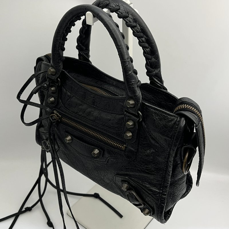 🏷Balenciaga 迷你機車包(黑銅)-5