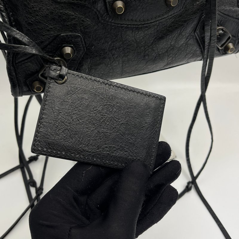 🏷Balenciaga 迷你機車包(黑銅)-9