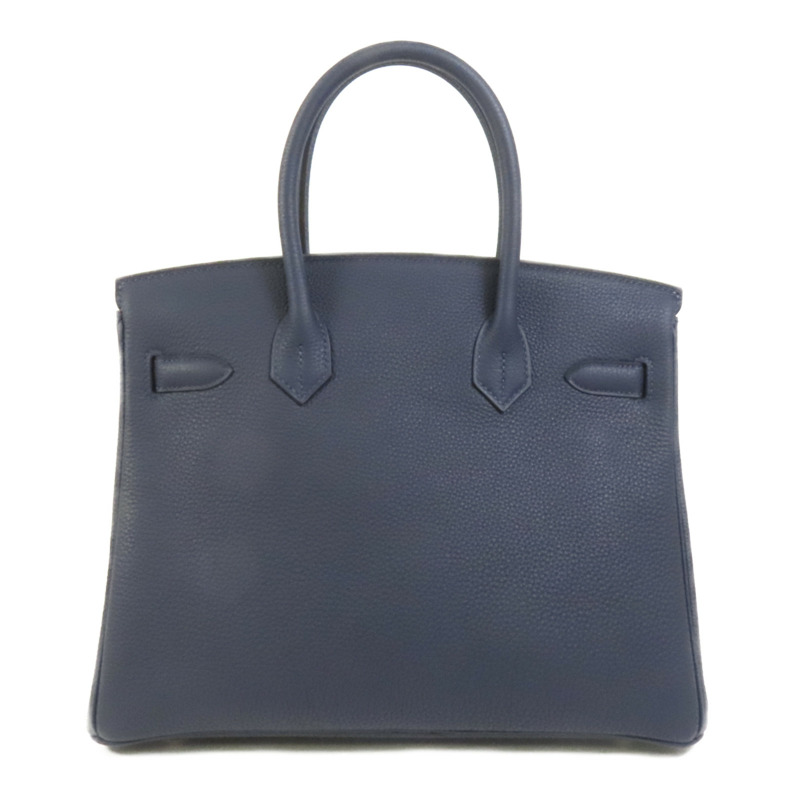 HERMES Togo皮革Birkin 30手挽袋Blue-1
