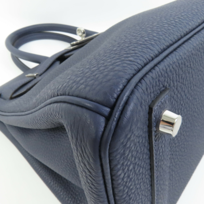 HERMES Togo皮革Birkin 30手挽袋Blue-12