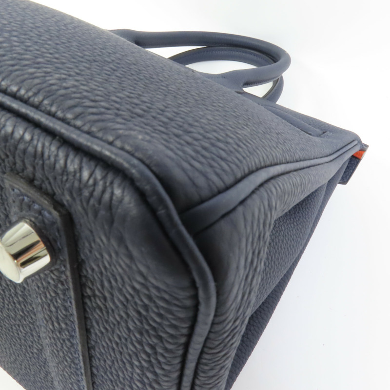 HERMES Togo皮革Birkin 30手挽袋Blue-13