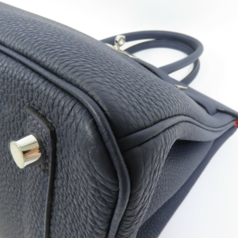 HERMES Togo皮革Birkin 30手挽袋Blue-14