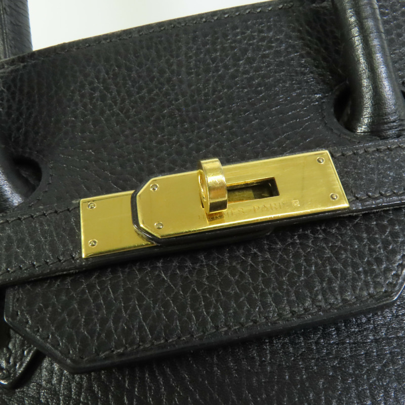 HERMES Togo皮革Birkin 35手挽袋Noir-6