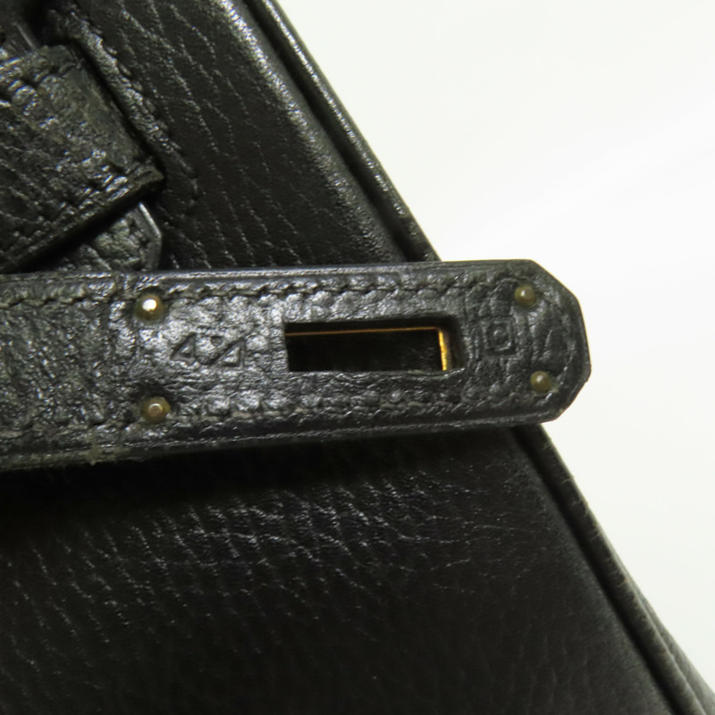 HERMES Togo皮革Birkin 35手挽袋Noir-7