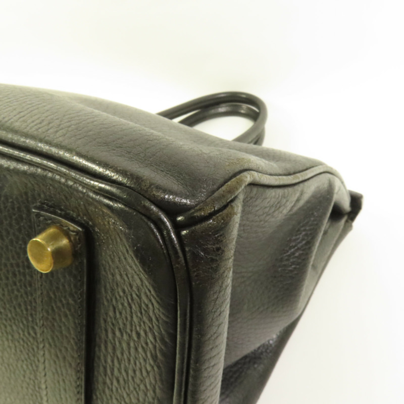 HERMES Togo皮革Birkin 35手挽袋Noir-10