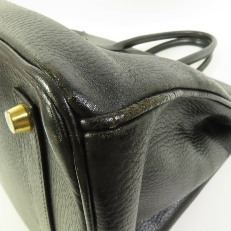 HERMES Togo皮革Birkin 35手挽袋Noir-11
