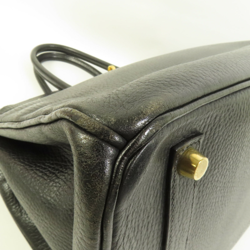 HERMES Togo皮革Birkin 35手挽袋Noir-13