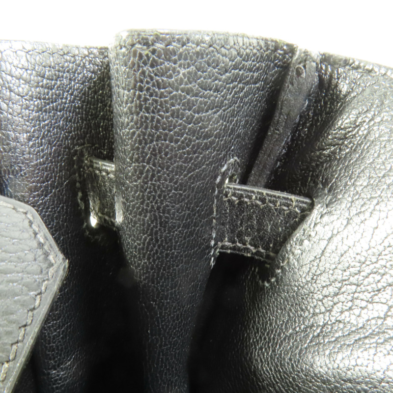 HERMES Togo皮革Birkin 35手挽袋Noir-14