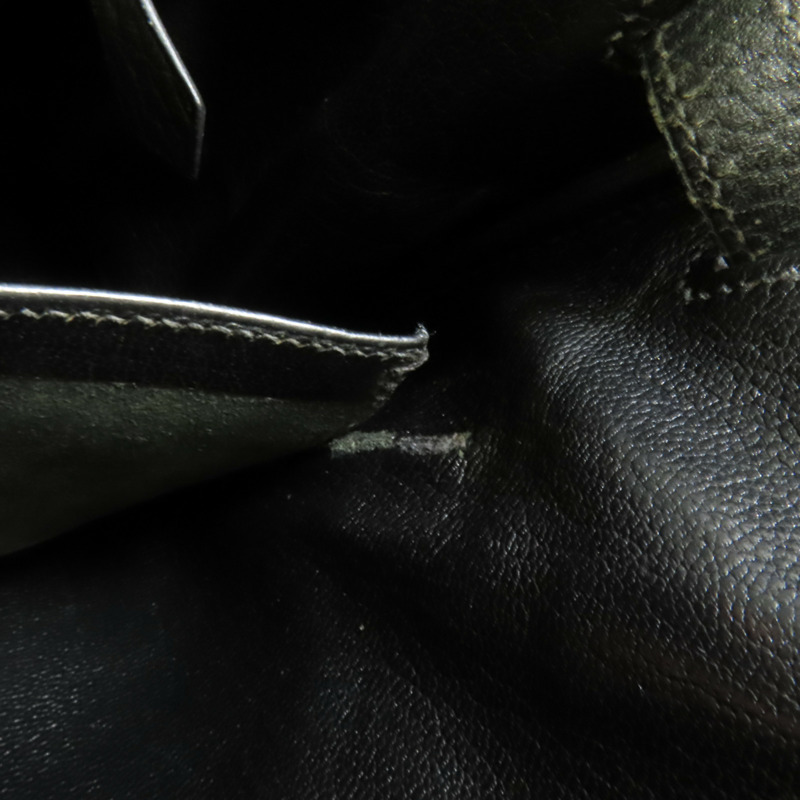 HERMES Togo皮革Birkin 35手挽袋Noir-16