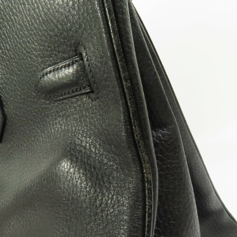 HERMES Togo皮革Birkin 35手挽袋Noir-19
