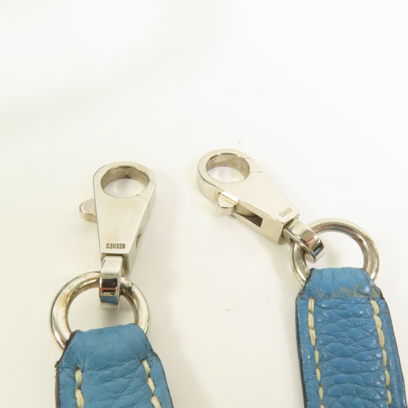 HERMES Togo皮革Kelly 32手挽肩背兩用袋Bleu Jean-8