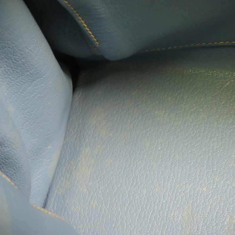 HERMES Togo皮革Kelly 32手挽肩背兩用袋Bleu Jean-17