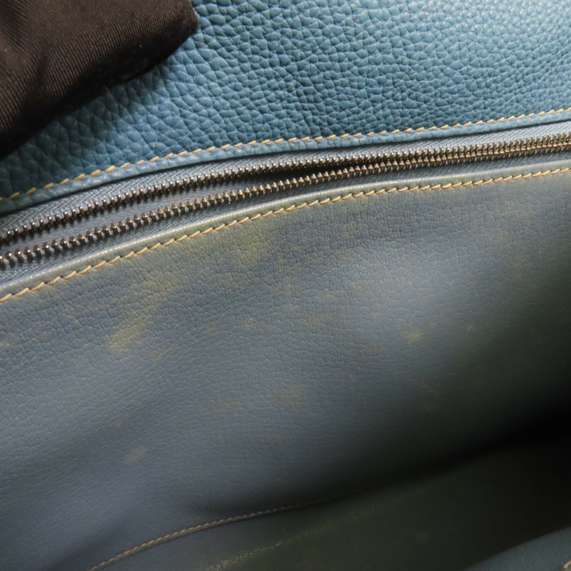 HERMES Togo皮革Kelly 32手挽肩背兩用袋Bleu Jean-18