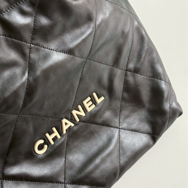 99新🆕 Chanel 香奈兒 22 Bag 小號 黑色金釦 (白字logo)-8