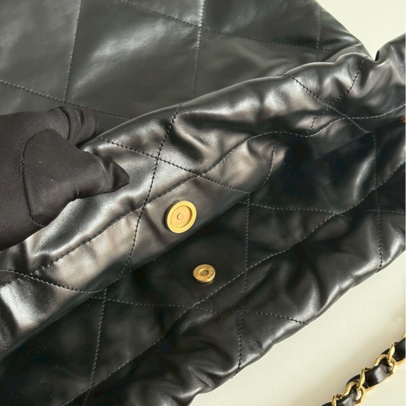 99新🆕 Chanel 香奈兒 22 Bag 小號 黑色金釦 (白字logo)-14