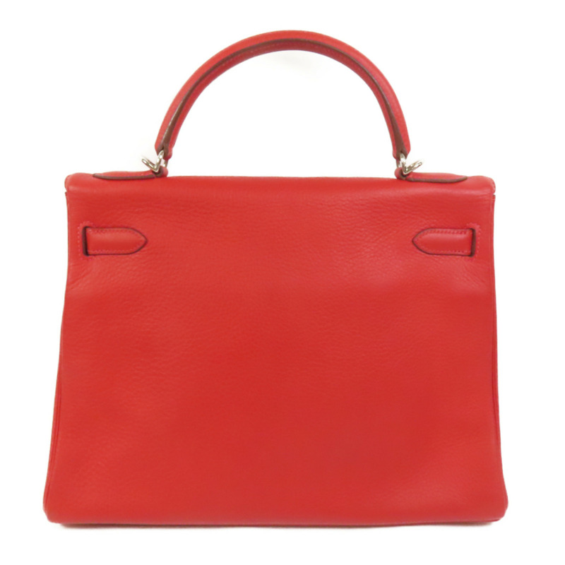 HERMES Togo皮革Kelly 32手挽肩背兩用袋Rouge de Coeur-1